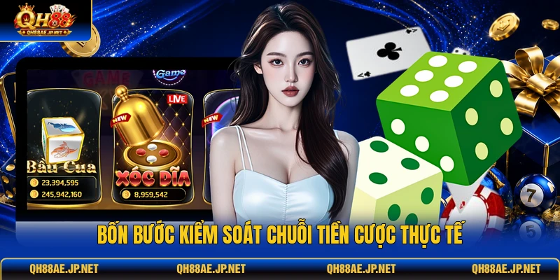 Bốn bước kiểm soát chuỗi tiền cược thực tế