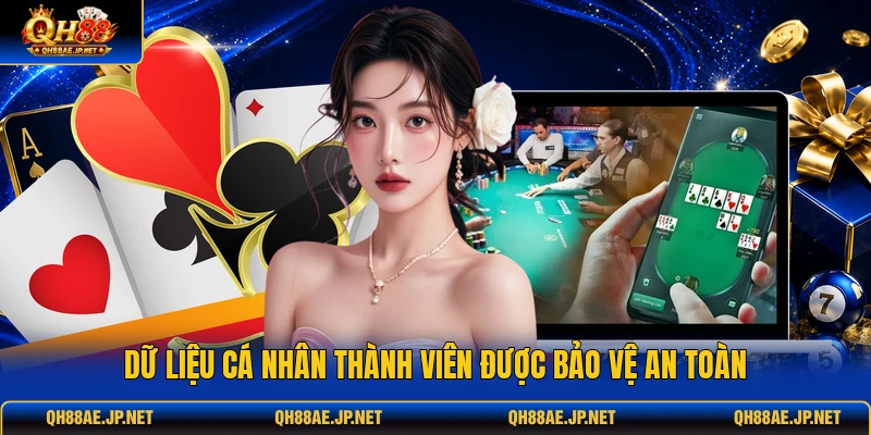 Dữ liệu cá nhân thành viên được bảo vệ an toàn Dữ liệu cá nhân thành viên được bảo vệ an toàn