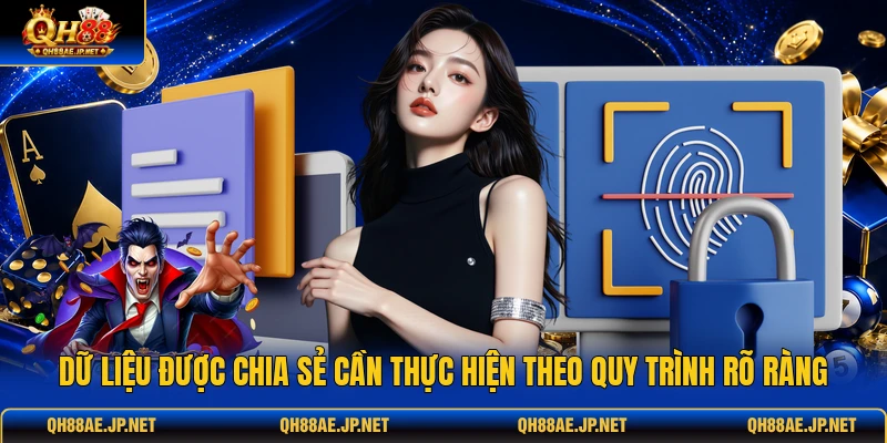 Dữ liệu được chia sẻ cần thực hiện theo quy trình rõ ràng Dữ liệu được chia sẻ cần thực hiện theo quy trình rõ ràng
